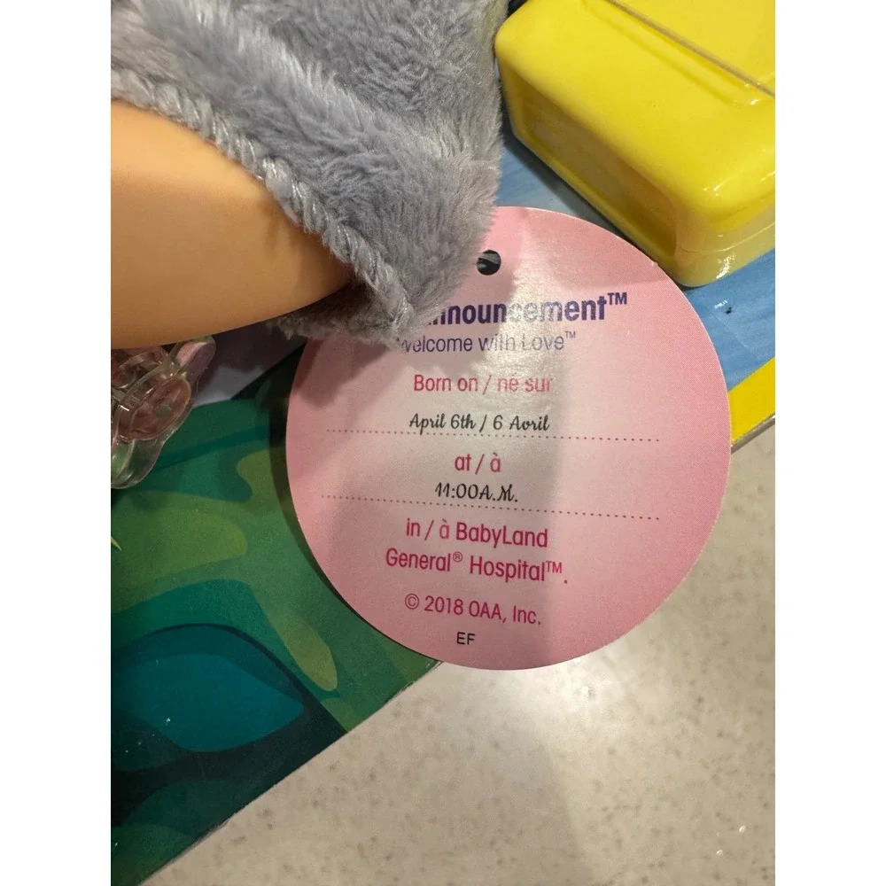 Cabbage Patch Kids Bubble 'n Bath Tiny Newborn - NEW but Missing Washcloth